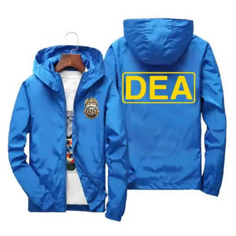 Men's Casual Printed Windbreaker Coat
