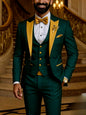 Men's Slim Fit Tuxedo 3 Piece Suit for Wedding and Work