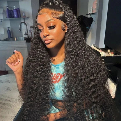 Deep Wave Lace Front Wig 13x6 Human Hair 250 Density
