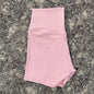 High Waist Yoga Shorts for Women in Solid Color