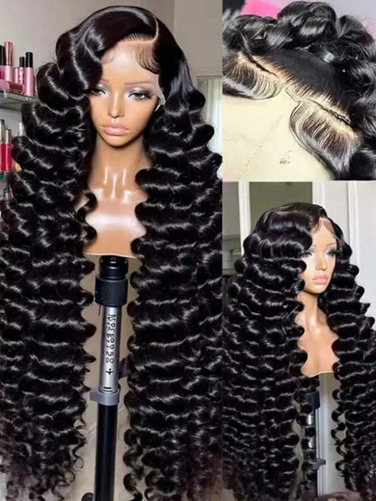 Loose Deep Wave Frontal Wig 42 Inch Remy Human Hair