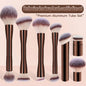 7pcs Makeup Brush Set with Wool Fiber Bristles