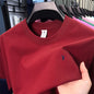 Cotton Men's Short Sleeve T-Shirt Casual Round Neck