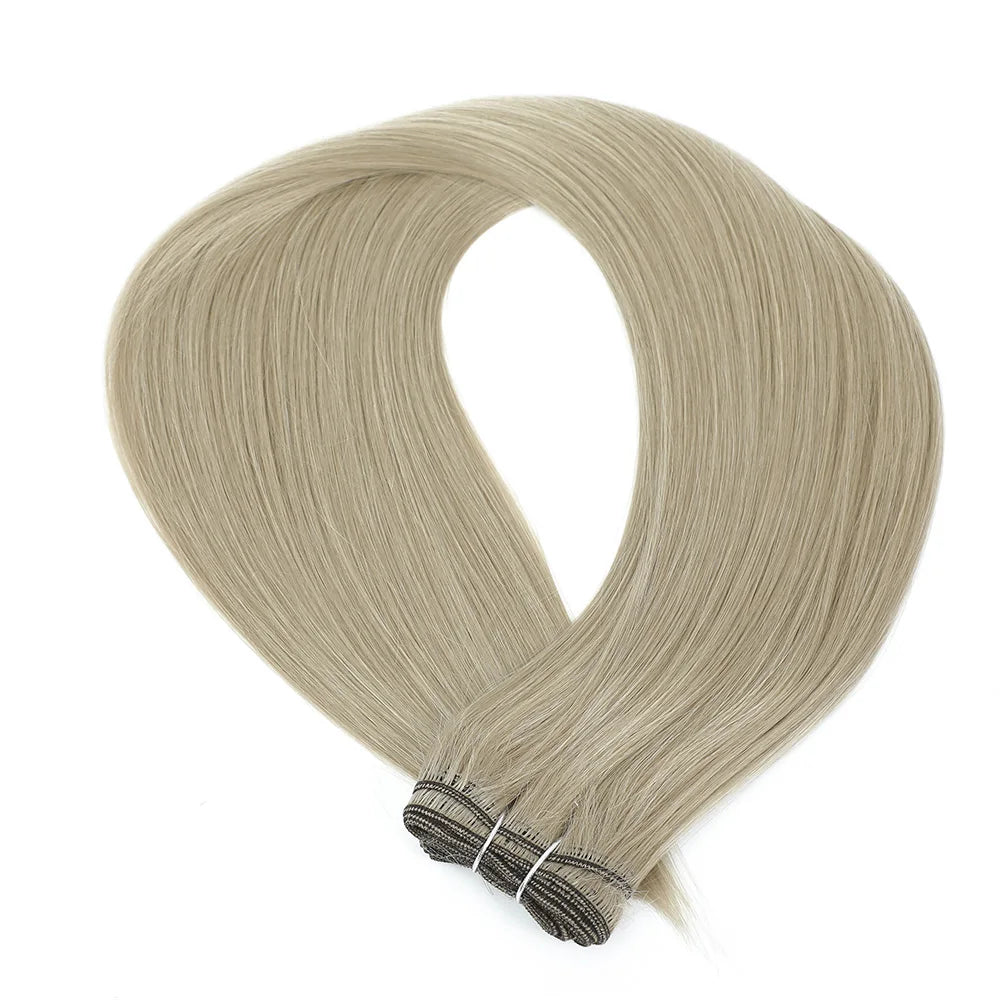 30 Inch Bone Straight Synthetic Hair Bundles Piano Blonde Ombre