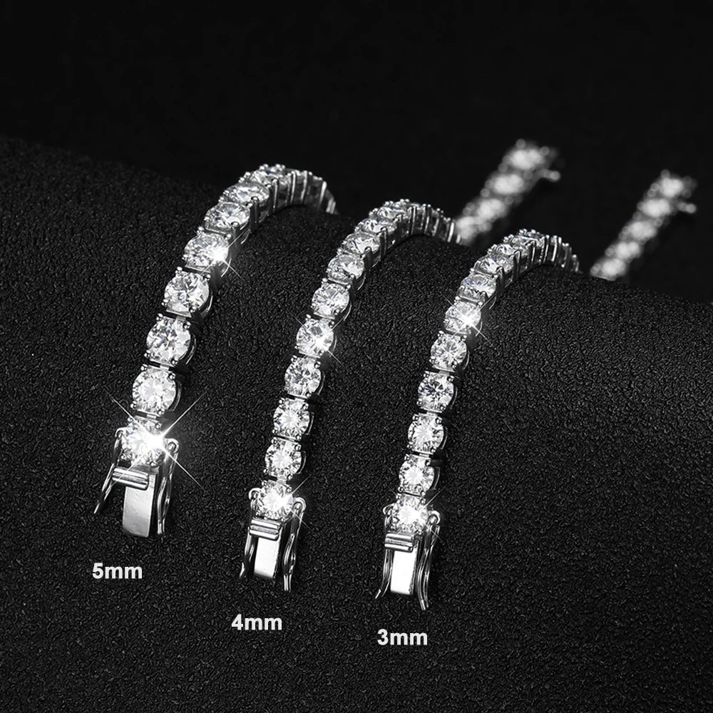 Moissanite Tennis Bracelet in 925 Sterling Silver