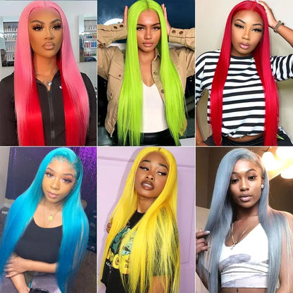 13x6 Lace Frontal Wig 613 Blonde Straight 30 Inch Human Hair