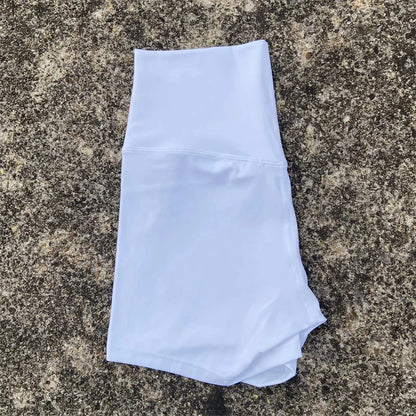 High Waist Yoga Shorts for Women in Solid Color