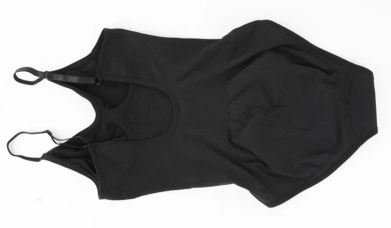 Low Back Bodysuit Shapewear for Women Black