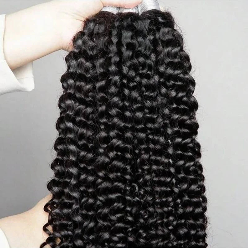 Human Hair Deep Wave Bulk Extensions 110g for Braids