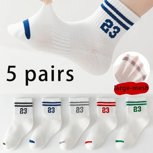 Children's Thin Breathable Mesh Sports Socks