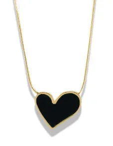Vintage Textured Stainless Steel Necklace