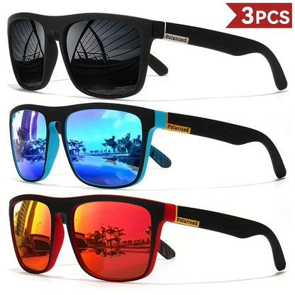 Square Polarized Sunglasses for Men and Women