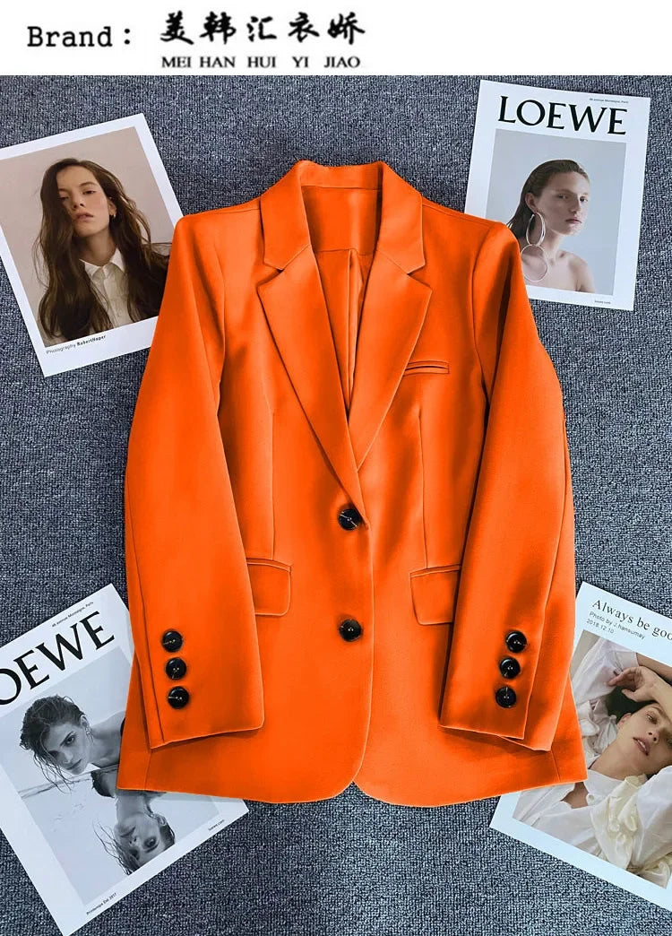 Elegant Long Sleeve Blazer Coat for Women