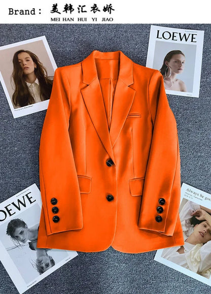 Elegant Long Sleeve Blazer Coat for Women