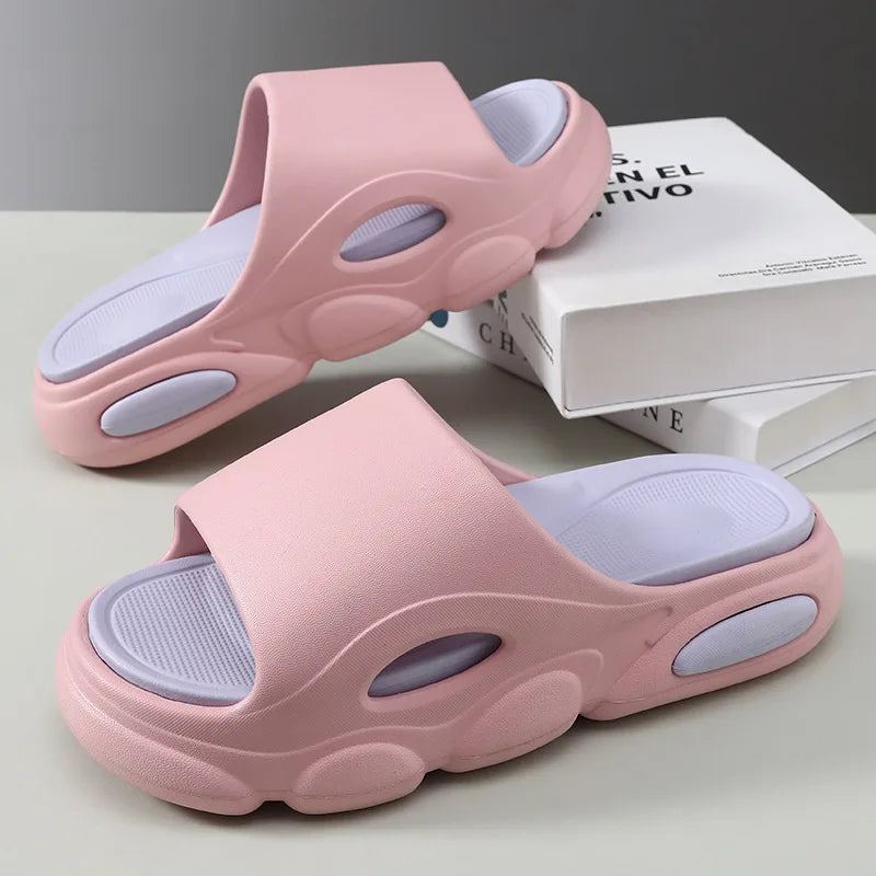Men's Summer Platform Slides EVA Non-slip Beach Shoes