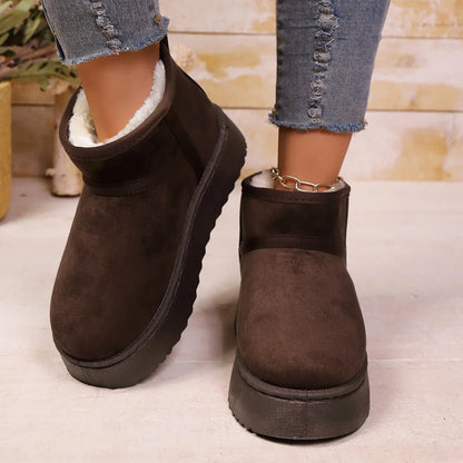 Sheepskin Wool Low-Cut Warm Comfortable Boots for Women