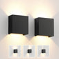 Modern LED Wall Sconces Black Aluminum Up Down Light