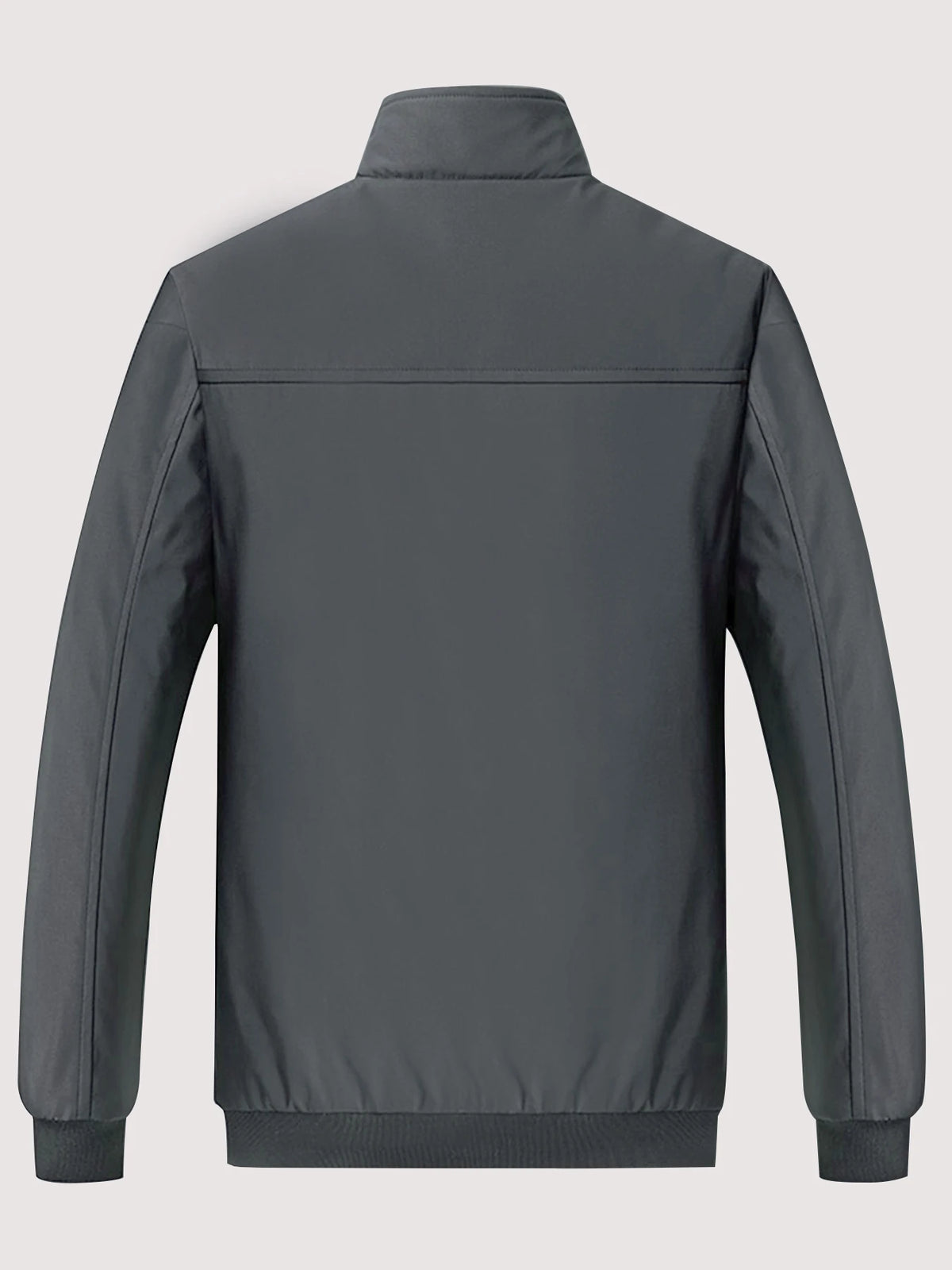 Men's Casual Velvet Jacket with Stand-Up Collar