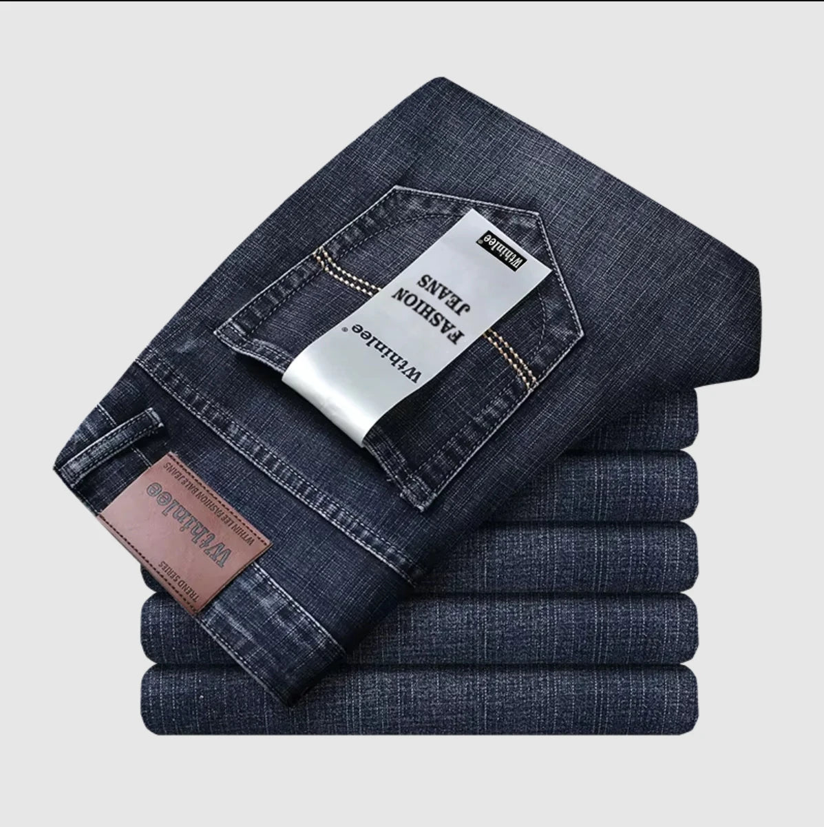 Wthinlee Men's Casual Straight Denim Jeans