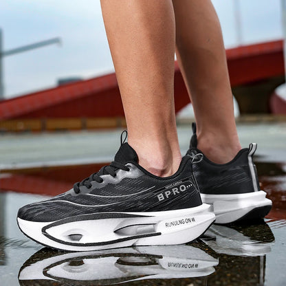 Men's Casual Running Shoes with Fabric Upper