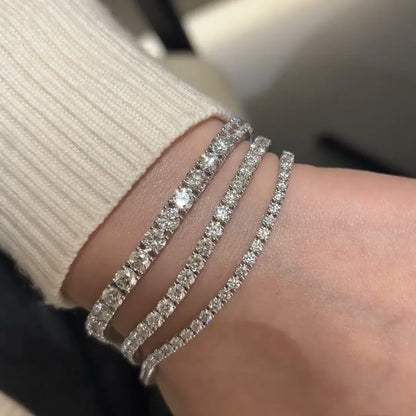 Moissanite Tennis Bracelet in S925 Sterling Silver