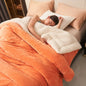Plush Thick Winter Blanket Double Layer Milk Fleece
