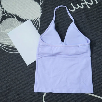 Seamless Lace-Up Bra and Shorts Yoga Set for Women