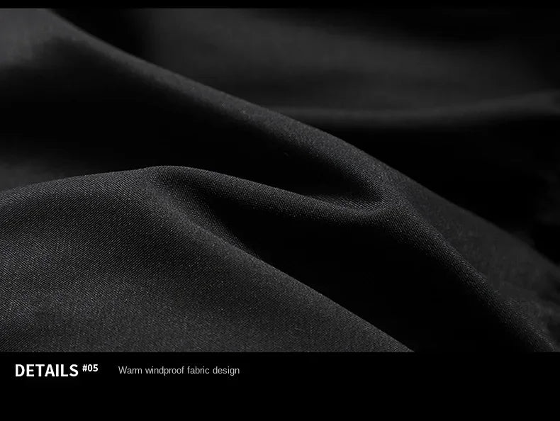 Long Cotton-padded Coat for Men in Solid Color