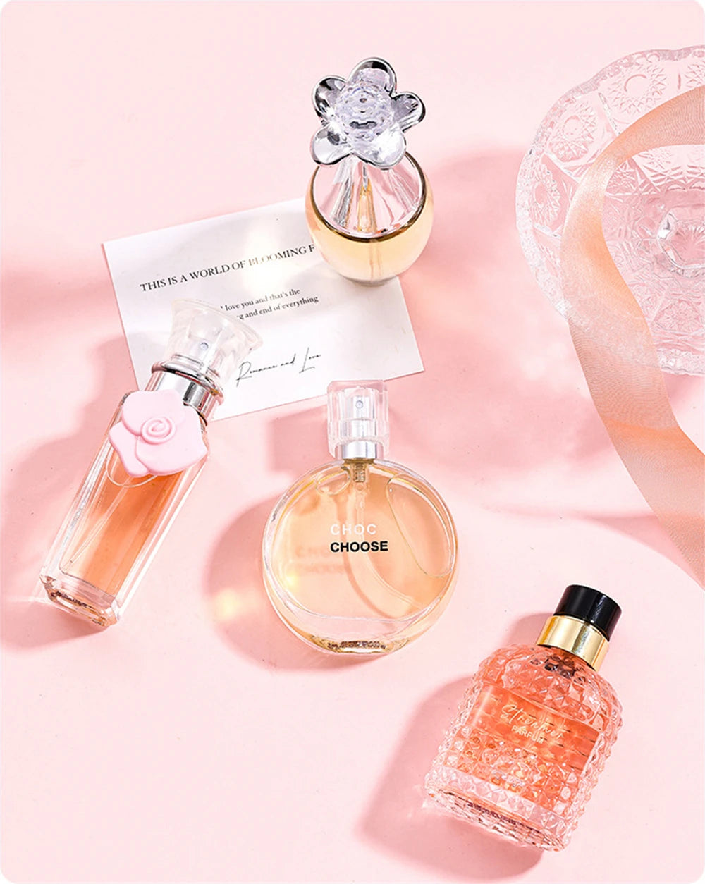 4Pcs Floral Scent Perfume Set for Women 100ml