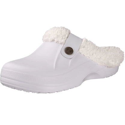 Litfun Winter Plush Furry Clogs Slippers for Women