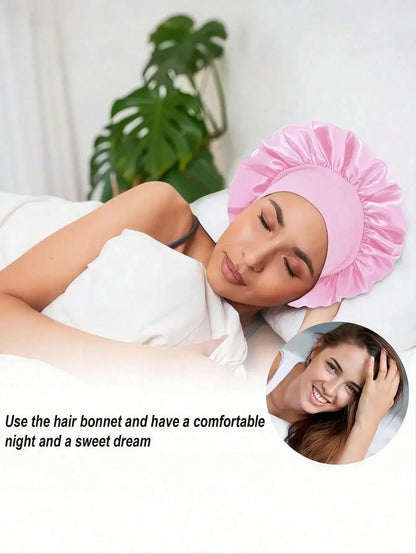 Luxury Satin Silk Sleep Cap for Women and Unisex