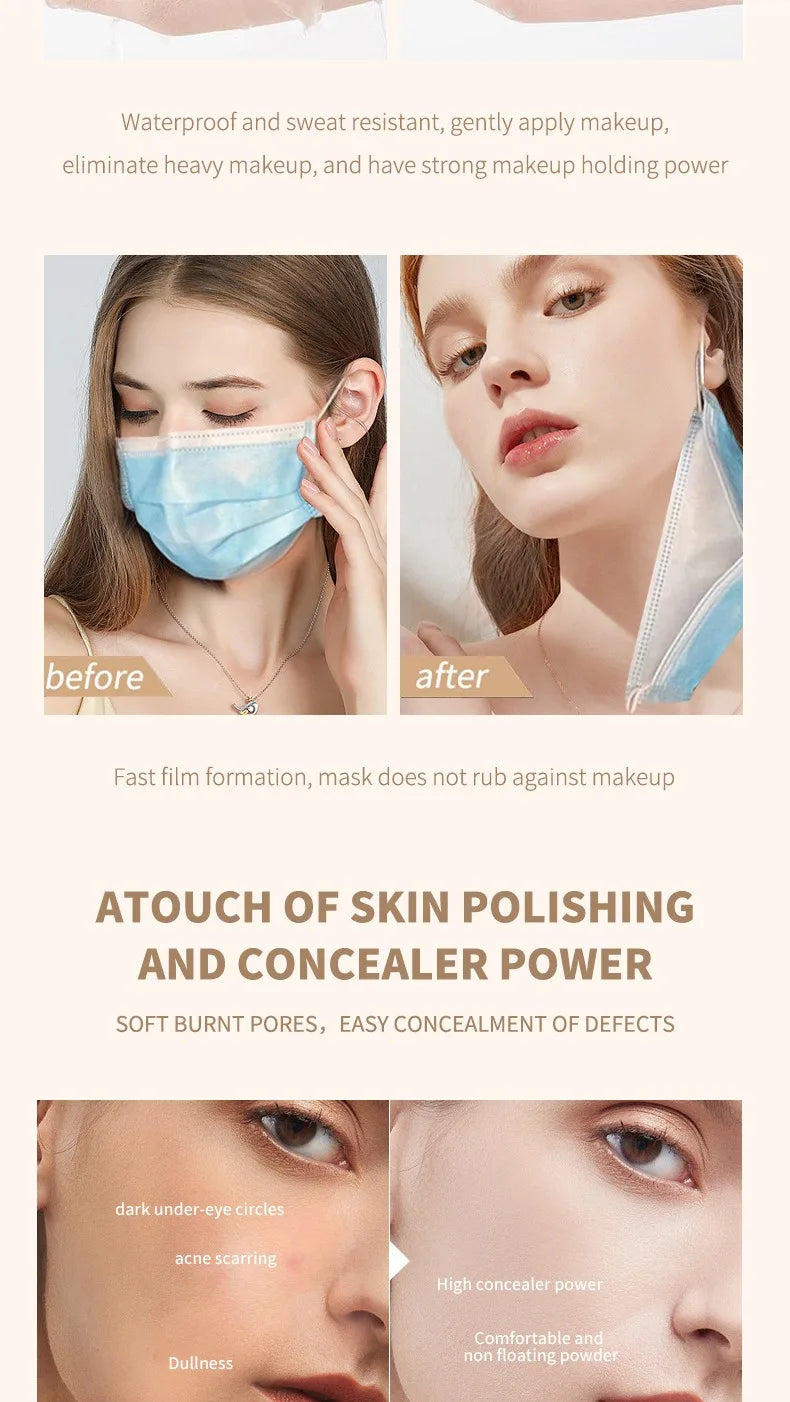 Color Changing Foundation Concealer Long Lasting Moisturizing