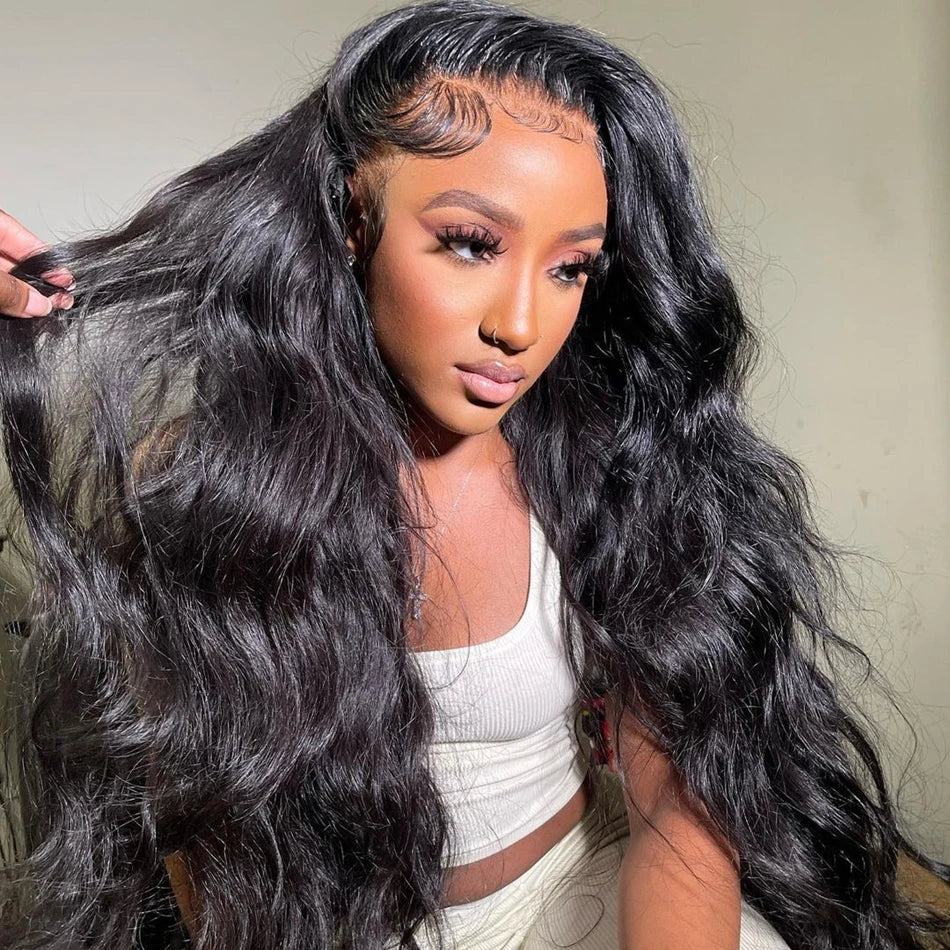 Body Wave Lace Front Wig Human Hair 30 40 Inch