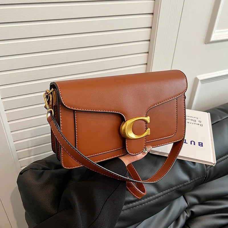 Women's Solid Color Small Square Shoulder Bag