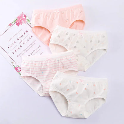 Girls Cotton Triangle Shorts Underwear 7-13 Years