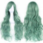 Soowee Curly Long Green Synthetic Hair Wig for Women