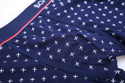 4pcs Cotton Boxer Shorts for Men Soft Underwear Set