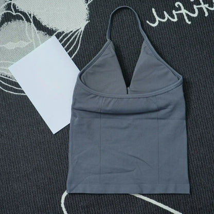 Seamless Lace-Up Bra and Shorts Yoga Set for Women