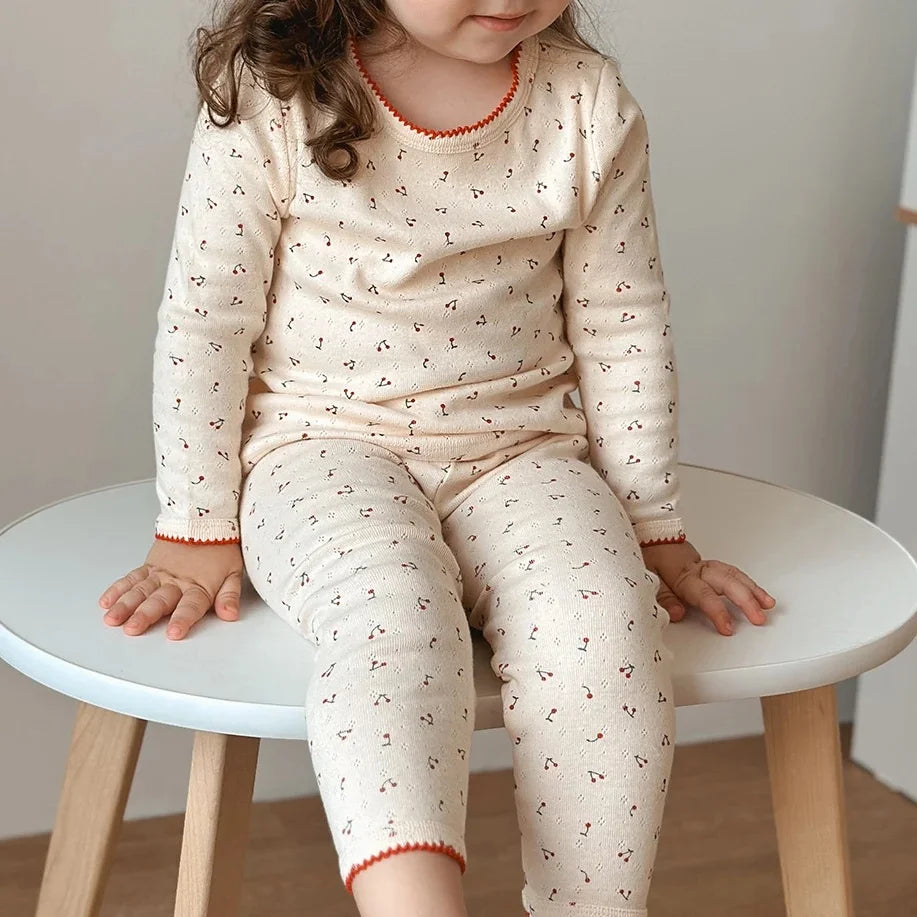 Cotton Long Sleeve T-Shirt and Pant Set for Girls