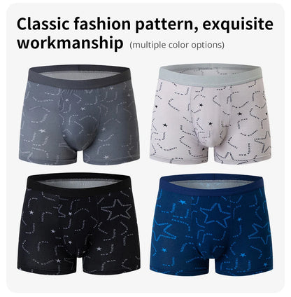 Men's Printed Fashion Boyshorts Plus Size Swim Trunks
