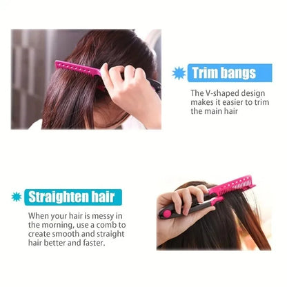 WANMEI Shaped Plastic Hair Detangling Comb