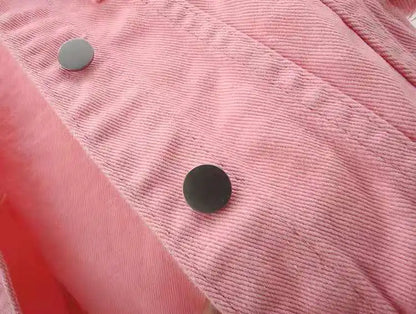 Women Cotton Denim Jacket Casual Spring Autumn Coat