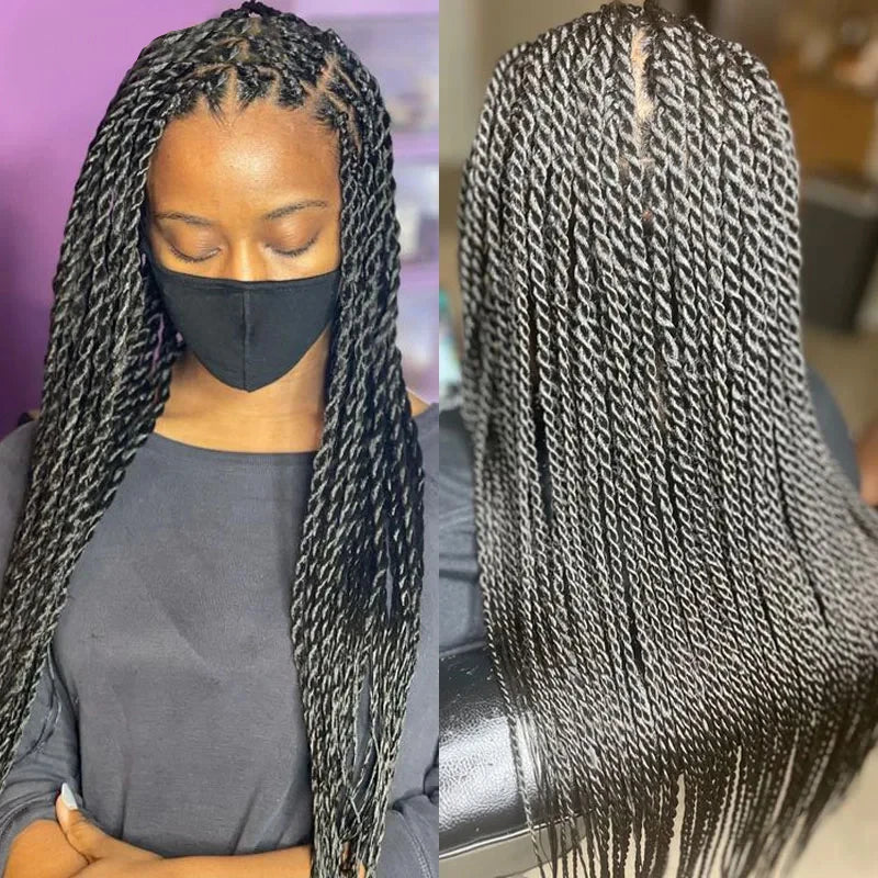 Twist Braided Lace Front Wig Synthetic Full Lace Wig