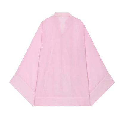 Women's Yellow Long Sleeve Shirt with Knot Decoration