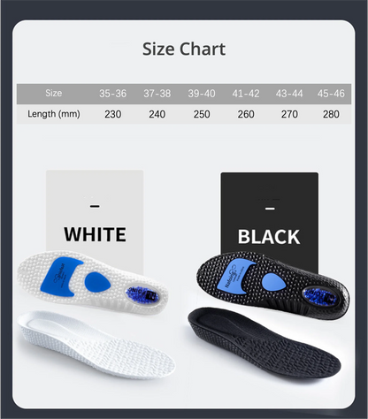 High Elastic EVA Shock Absorption Insoles for Running