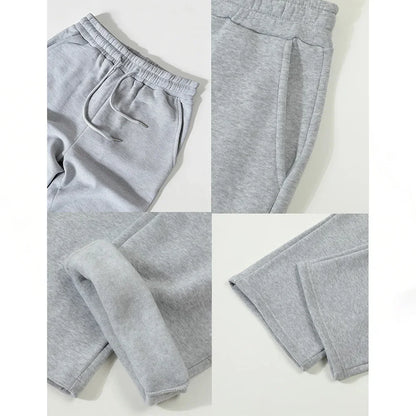 Womens Fleece Straight Leg Joggers Casual Pants