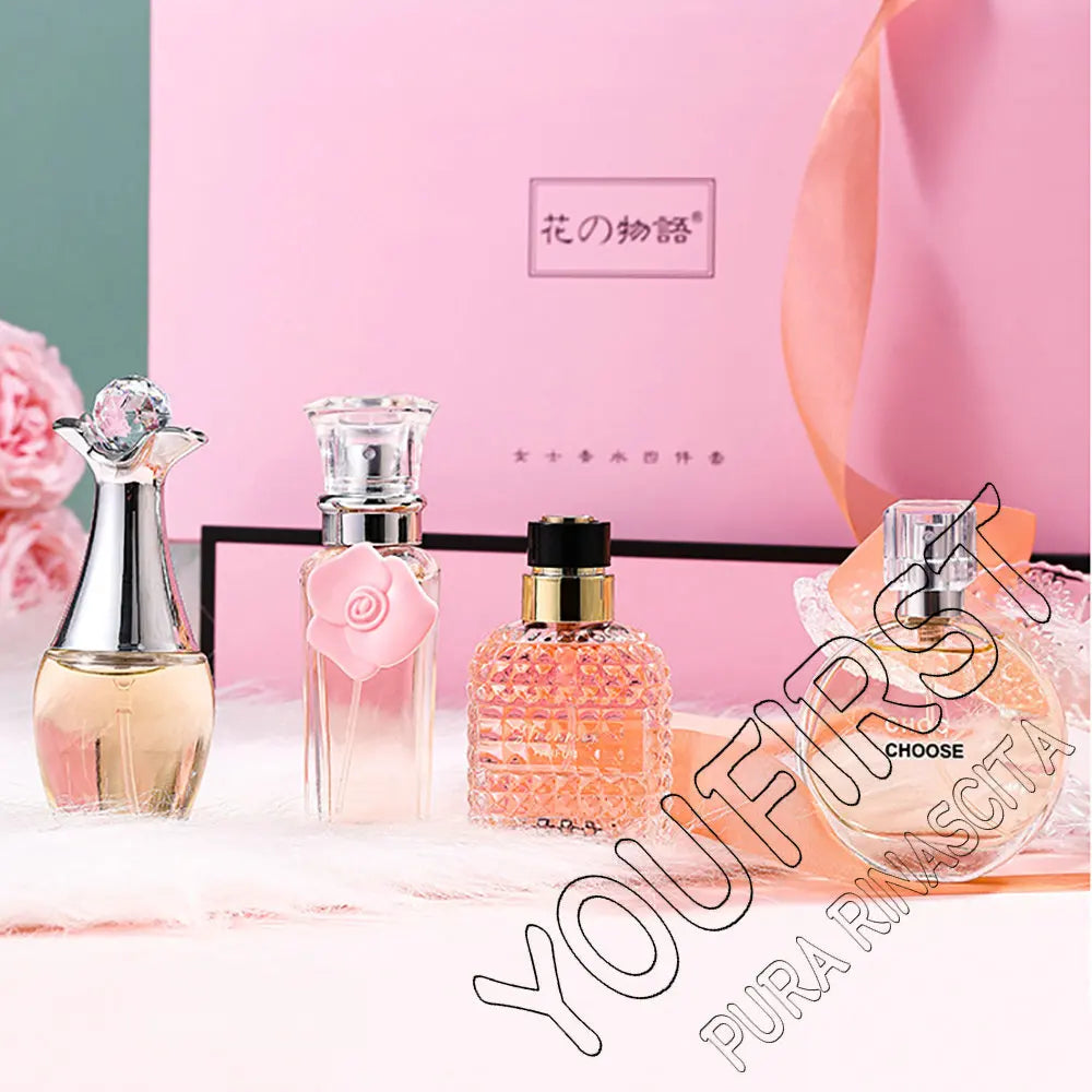 4Pcs Floral Scent Perfume Set for Women 100ml