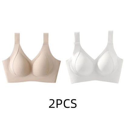 Women's Seamless Wire-Free Bra, Thin Style, Large Size
