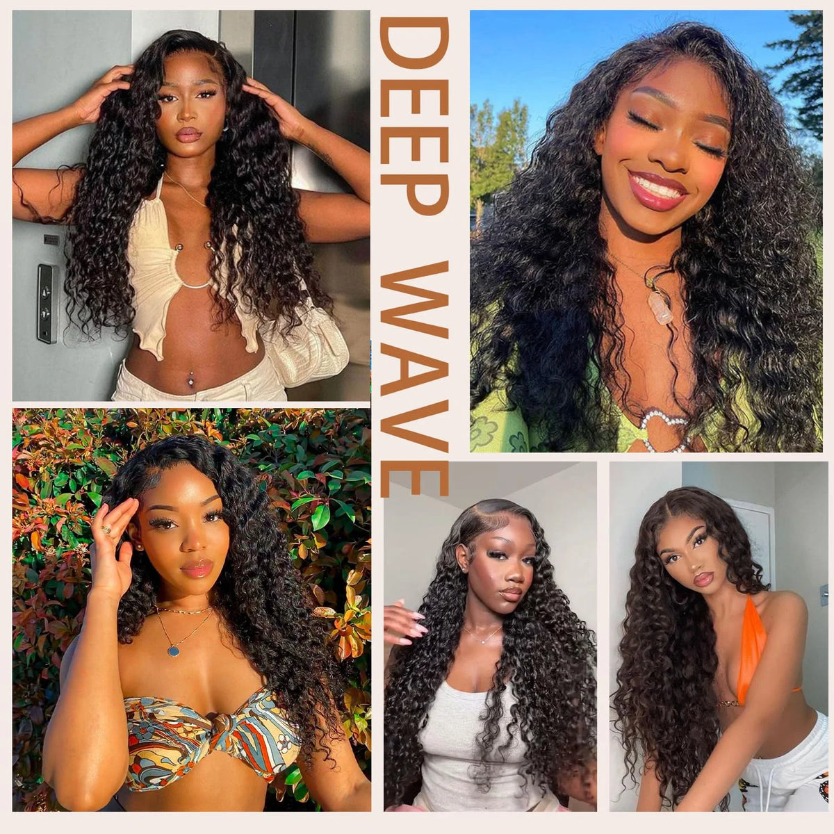 Deep Wave Bob Wig Human Hair Lace Front Short Curly