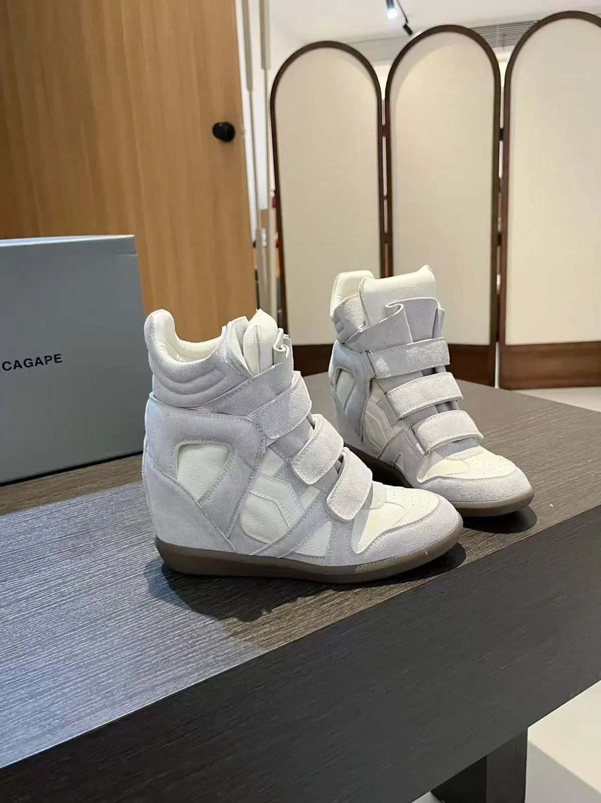 Women's Genuine Leather Ankle Boots with Hidden Heel